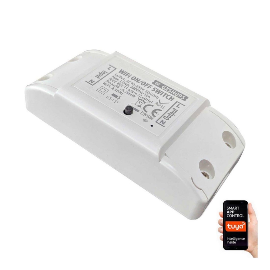 Smart switch til apparater 230V 1-kanal Wi-Fi Tuya