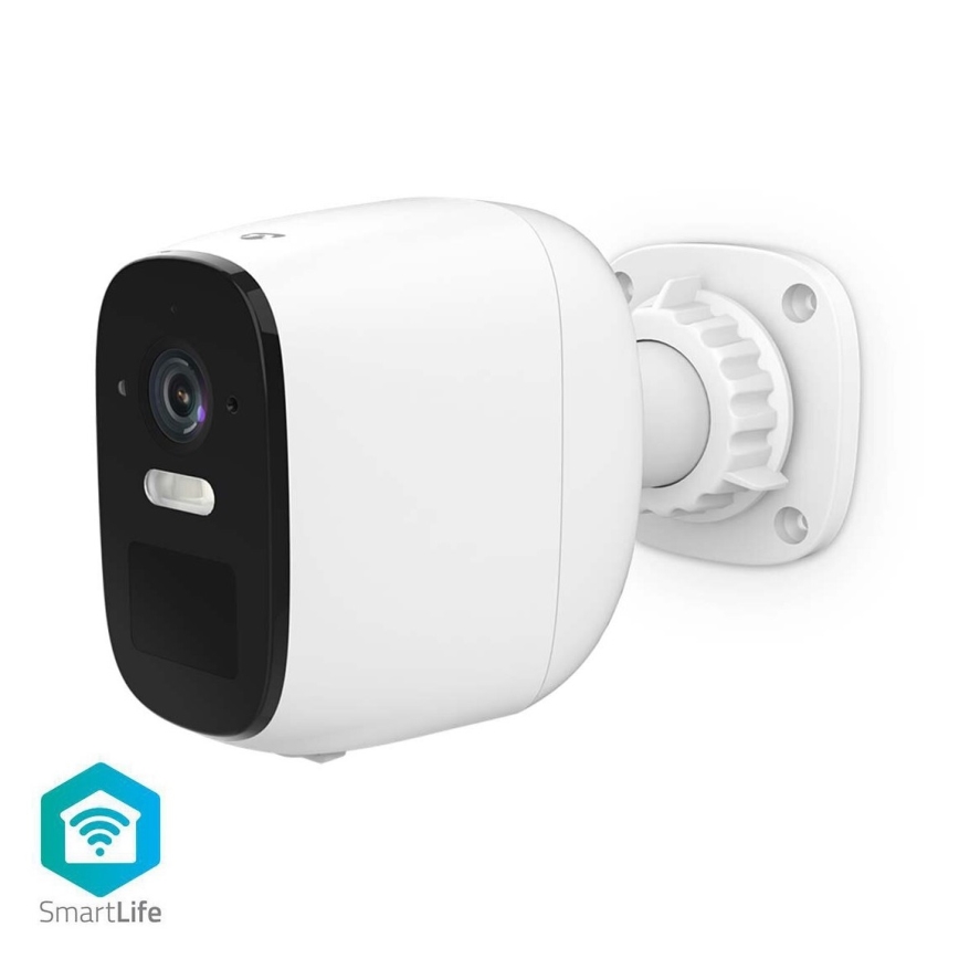 Smart udendørs genopladelig kamera med sensor SmartLife 4MP Quad HD 1440p 5V/5200mAh Wi-Fi Tuya IP66