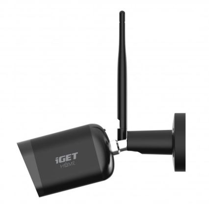 Smart udendørs kamera med sensor Full HD 1080p 12V IP65 Wi-Fi Tuya sort