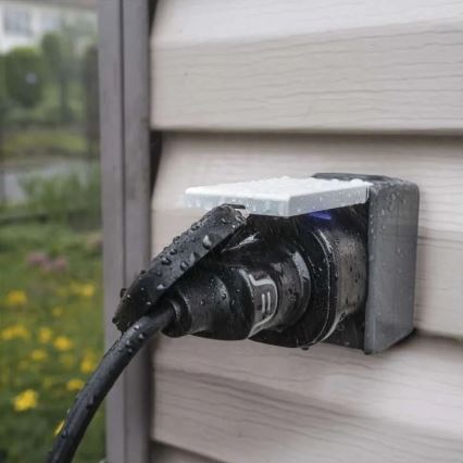 Smart udendørs socket GoSmart 3680W/230V/16A Wi-Fi Tuya IP44