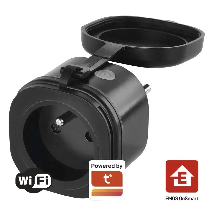 Smart udendørs socket GoSmart 3680W/230V/16A Wi-Fi Tuya IP44