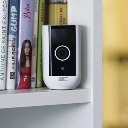 Smart udendørskamera med bevægelsessensor GoSmart 5V 9600mAh IP65 Wi-Fi Tuya
