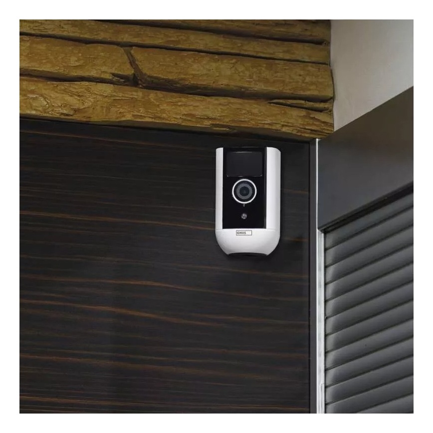 Smart udendørskamera med bevægelsessensor GoSmart 5V 9600mAh IP65 Wi-Fi Tuya