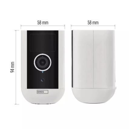 Smart udendørskamera med bevægelsessensor GoSmart 5V 9600mAh IP65 Wi-Fi Tuya