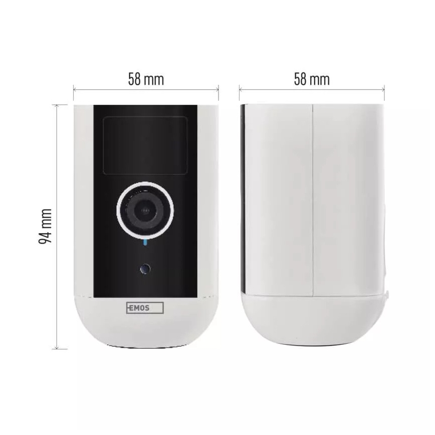 Smart udendørskamera med bevægelsessensor GoSmart 5V 9600mAh IP65 Wi-Fi Tuya