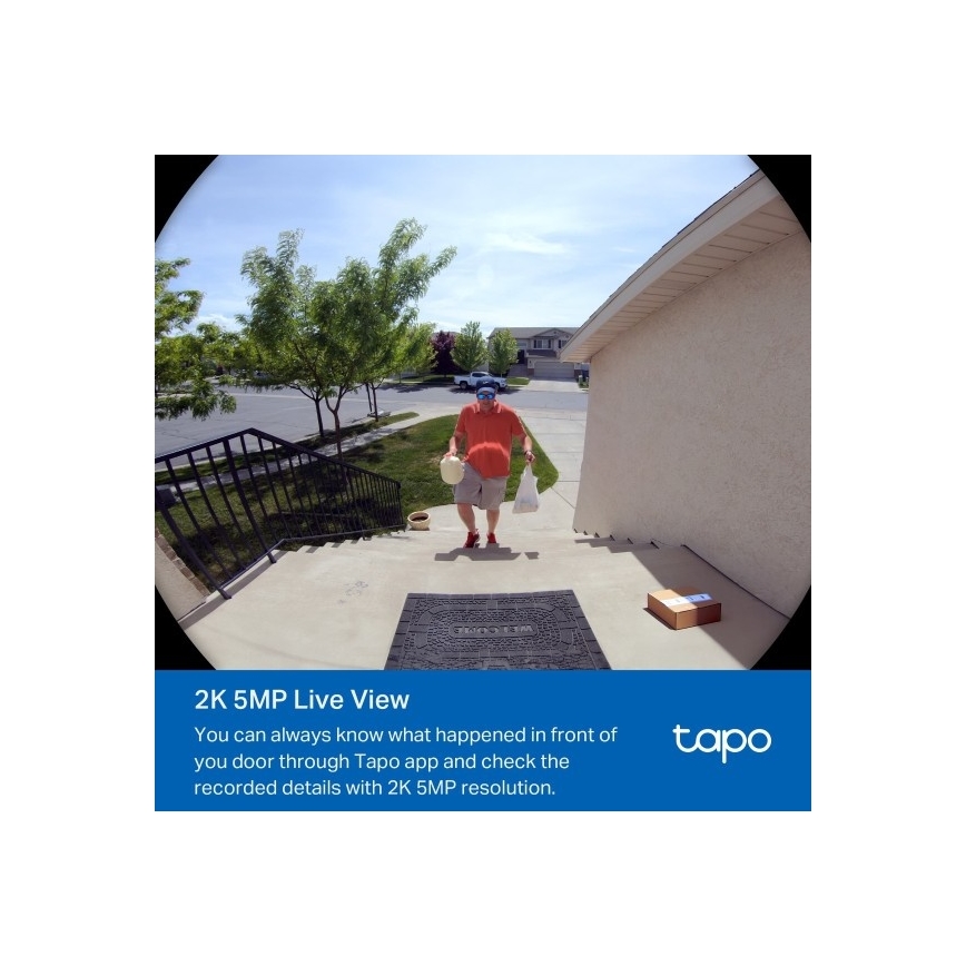 Smart video-dørklokke 2K 10000 mAh IP66 Wi-Fi Tuya