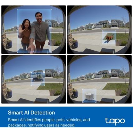 Smart video-dørklokke 2K 10000 mAh IP66 Wi-Fi Tuya