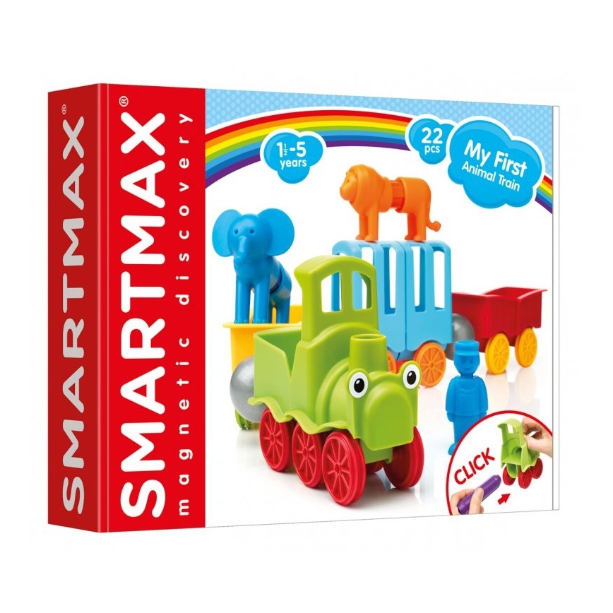 Smartmax - Magnetisk byggesæt Min første tog 22 stk.