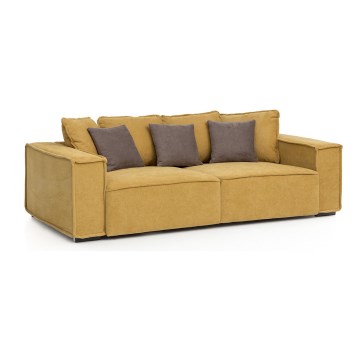 Sofa BOLZANO i gul/brun