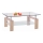 Sofabord 55x110 cm transparent/eg sonoma