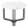 Sofabord ANTICA 41x55 cm sort/marmordekor