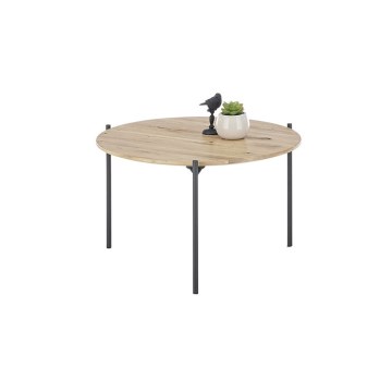 Sofabord AURA Ø 55 cm, eg/antracit