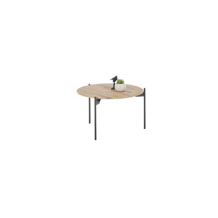 Sofabord AURA Ø 55 cm, eg/antracit