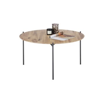 Sofabord AURA Ø 74 cm eg/antracit