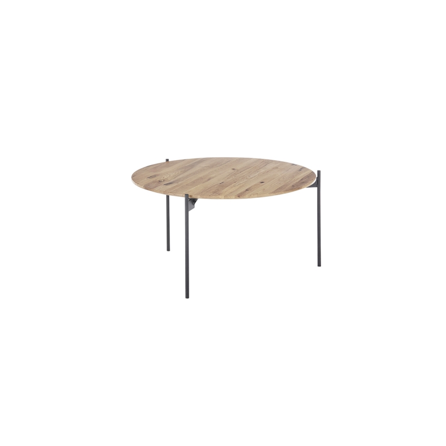 Sofabord AURA Ø 74 cm eg/antracit