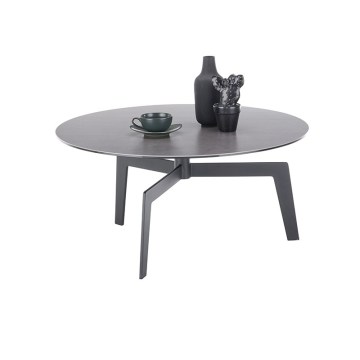 Sofabord BALANCE Ø 80 cm grå/antracit