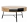 Sofabord CAMILA 41x80 cm gylden eg/sort