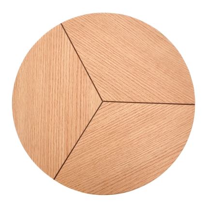 Sofabord CARIDA 49x45 cm sort/eg