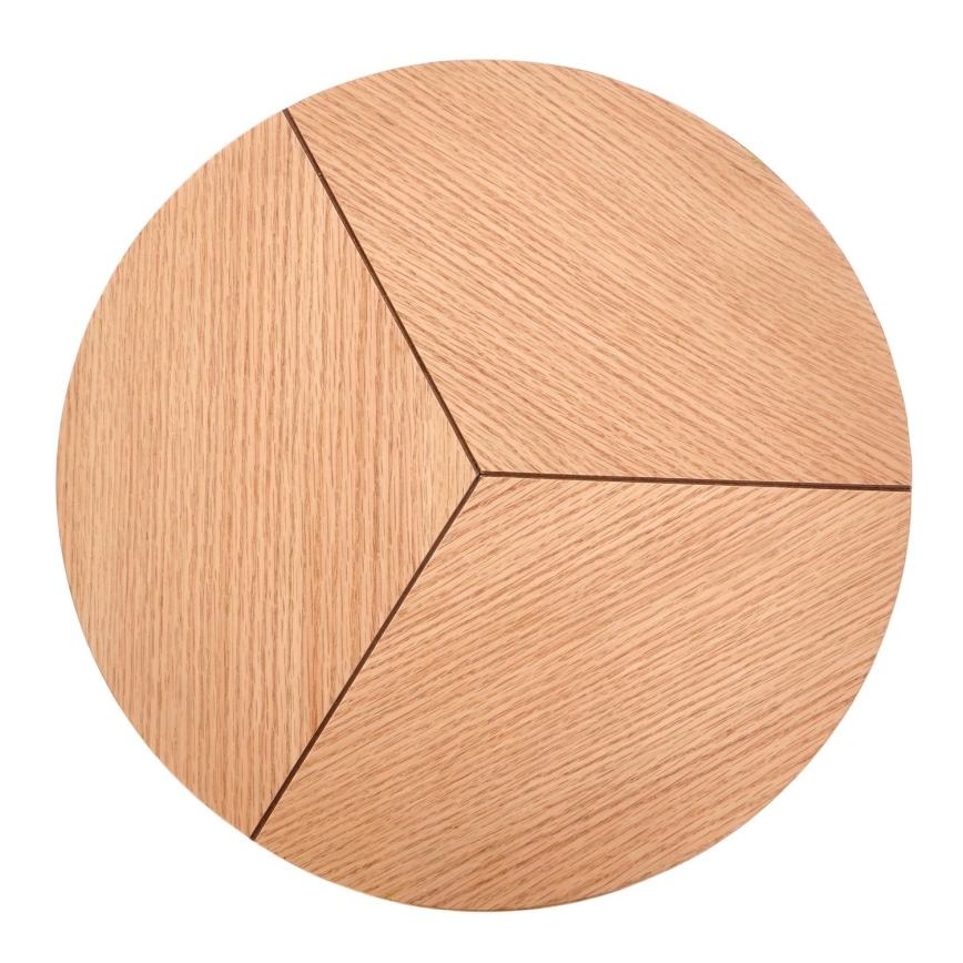 Sofabord CARIDA 49x45 cm sort/eg