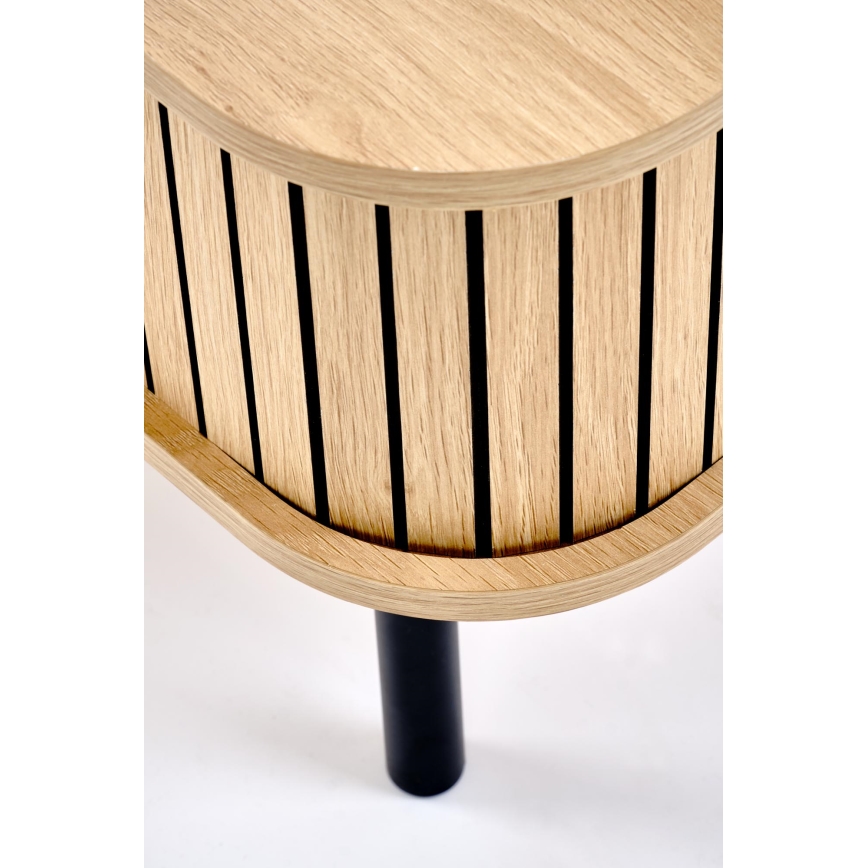 Sofabord CASA 90x50 cm brun/sort