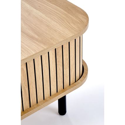 Sofabord CASA 90x50 cm brun/sort