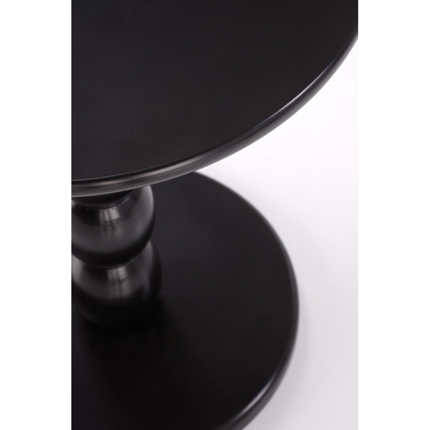 Sofabord CIRILA, Ø 40 cm, sort