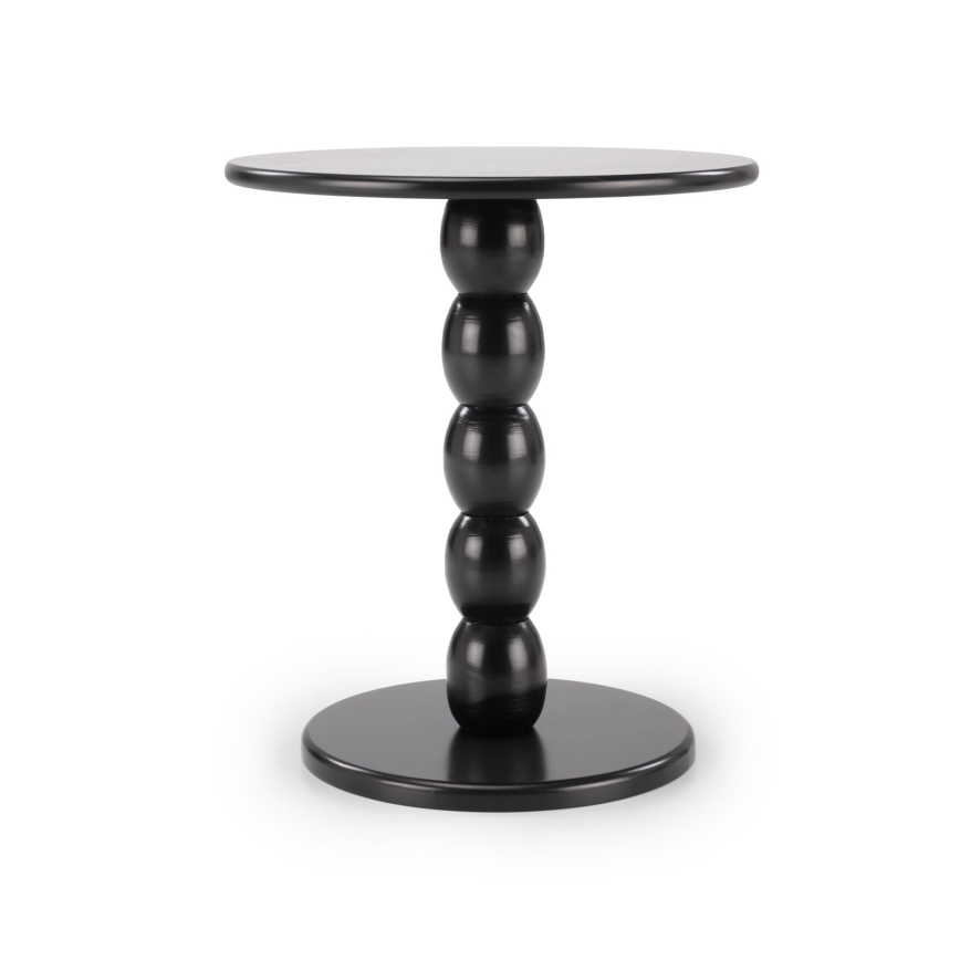 Sofabord CIRILA, Ø 40 cm, sort