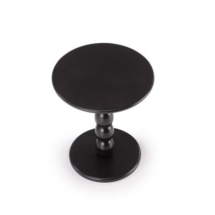 Sofabord CIRILA, Ø 40 cm, sort