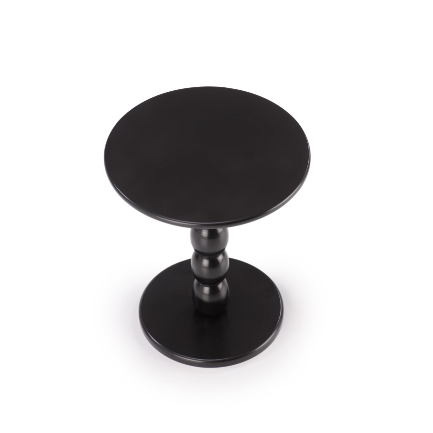 Sofabord CIRILA, Ø 40 cm, sort