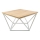 Sofabord CURVED 60x60 cm hvid/beige