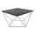 Sofabord CURVED 60x60 cm hvid/sort