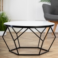 Sofabord DIAMOND 40x70 cm hvid/sort