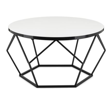 Sofabord DIAMOND 40x70 cm hvid/sort