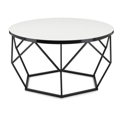 Sofabord DIAMOND 40x70 cm hvid/sort