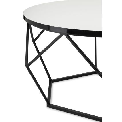 Sofabord DIAMOND 40x70 cm hvid/sort