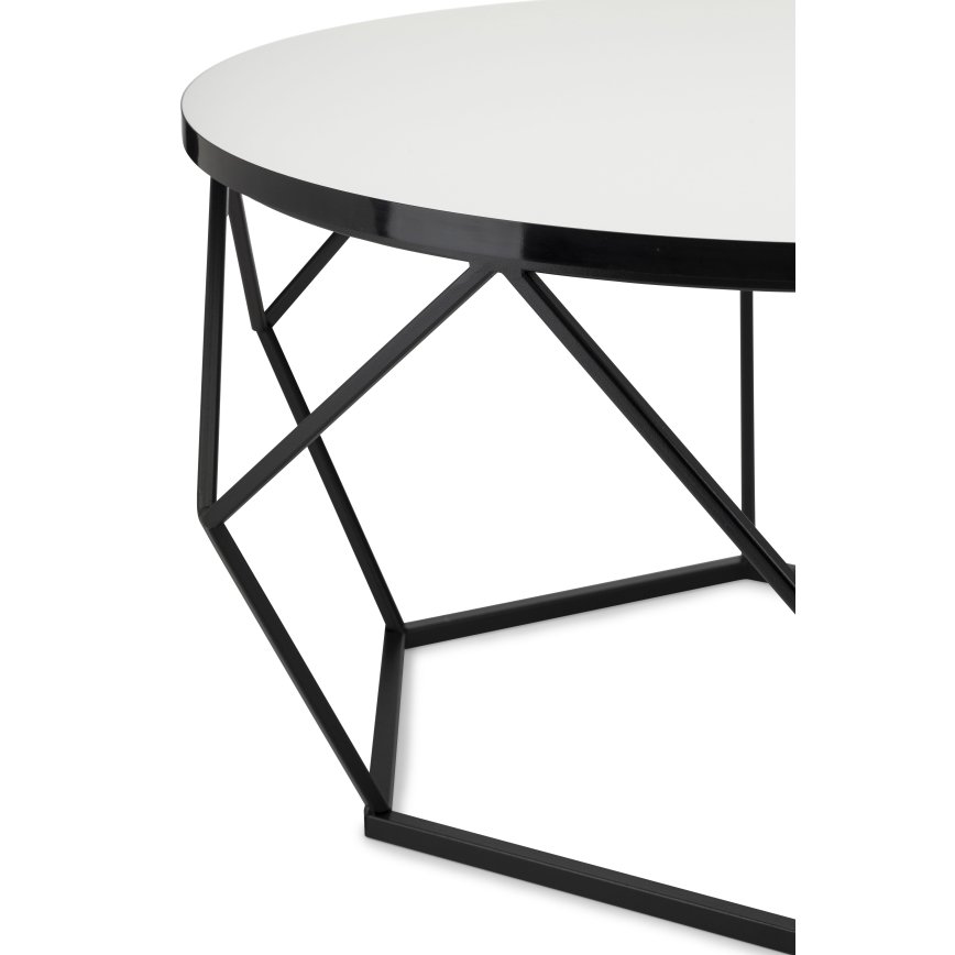 Sofabord DIAMOND 40x70 cm hvid/sort