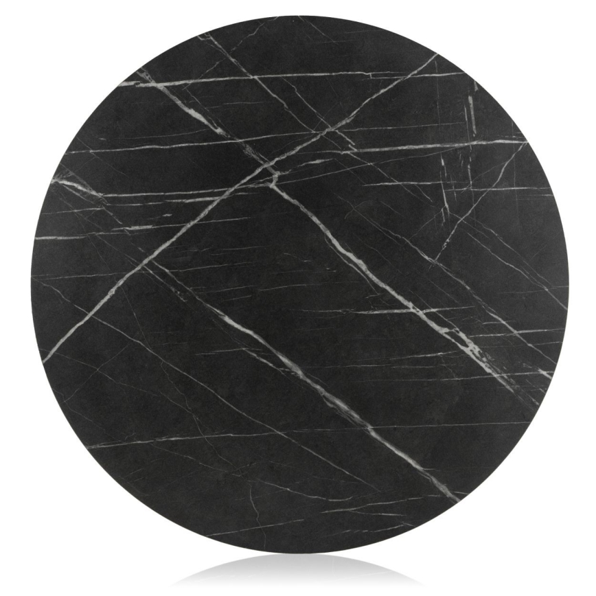 Sofabord DIAMOND 40x70 cm sort/guldfarvet