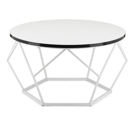 Sofabord DIAMOND 40x70 cm sort/hvid