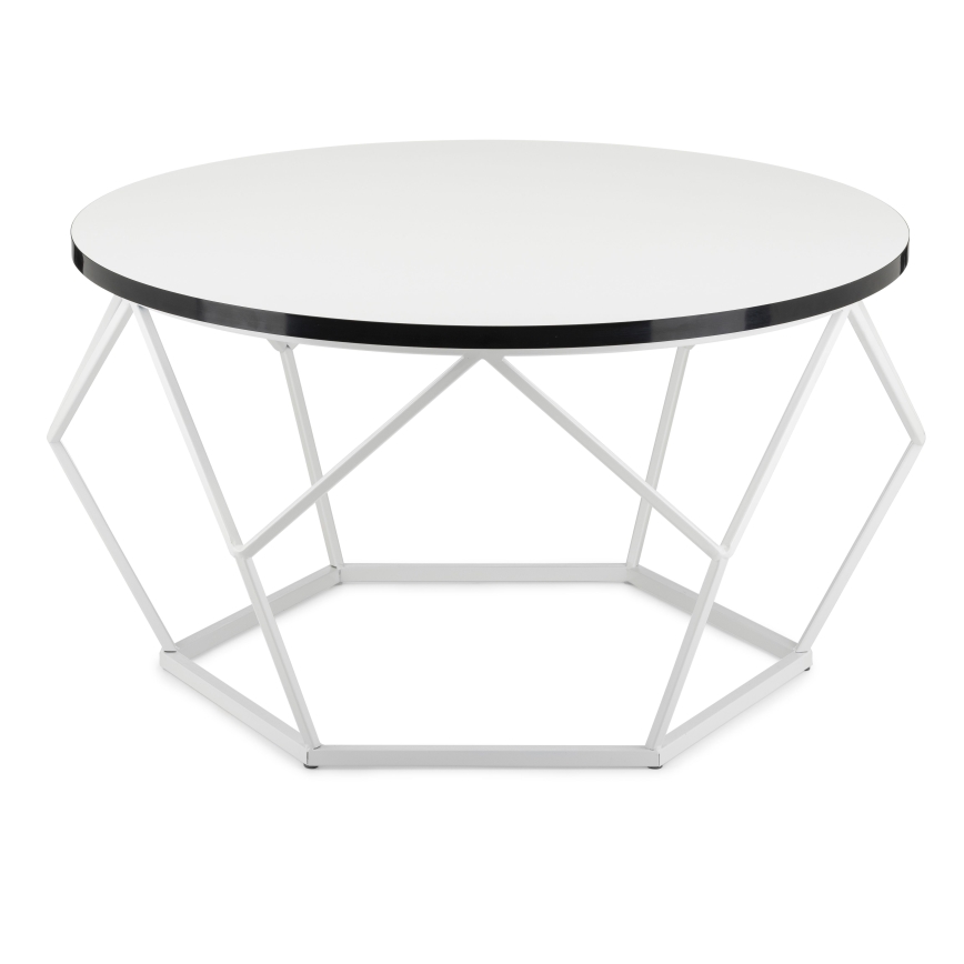 Sofabord DIAMOND 40x70 cm sort/hvid