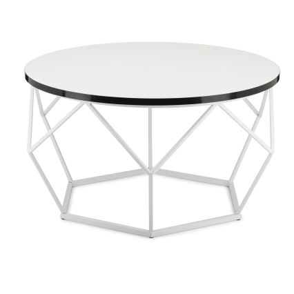 Sofabord DIAMOND 40x70 cm sort/hvid