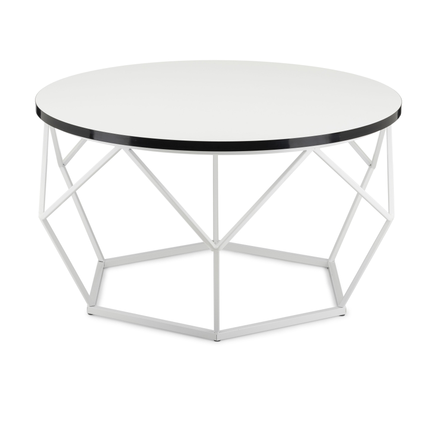Sofabord DIAMOND 40x70 cm sort/hvid