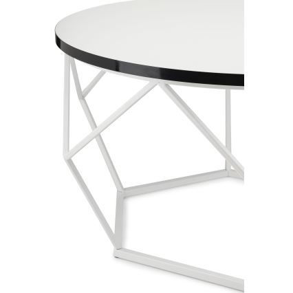 Sofabord DIAMOND 40x70 cm sort/hvid