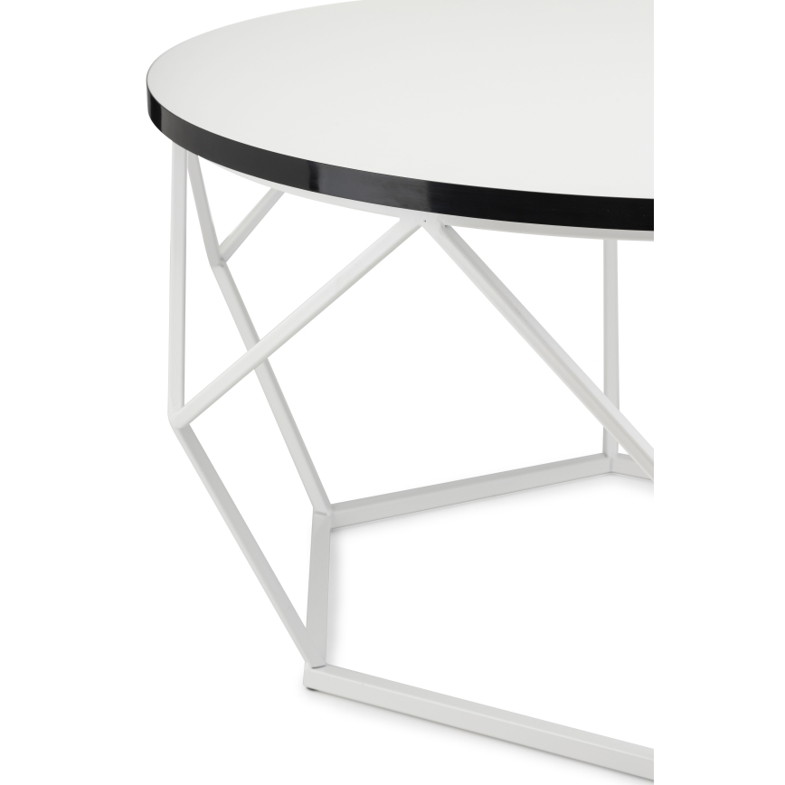 Sofabord DIAMOND 40x70 cm sort/hvid