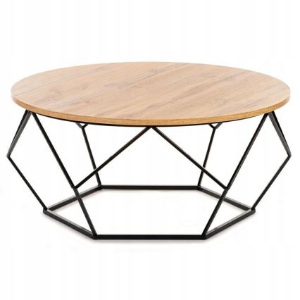 Sofabord DIAMOND 40x90 cm sort/brun