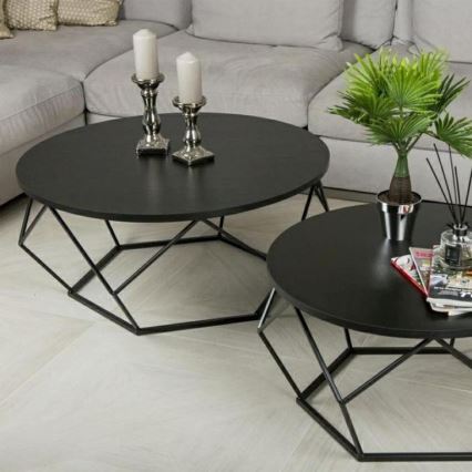 Sofabord DIAMOND 41,5x90 cm sort