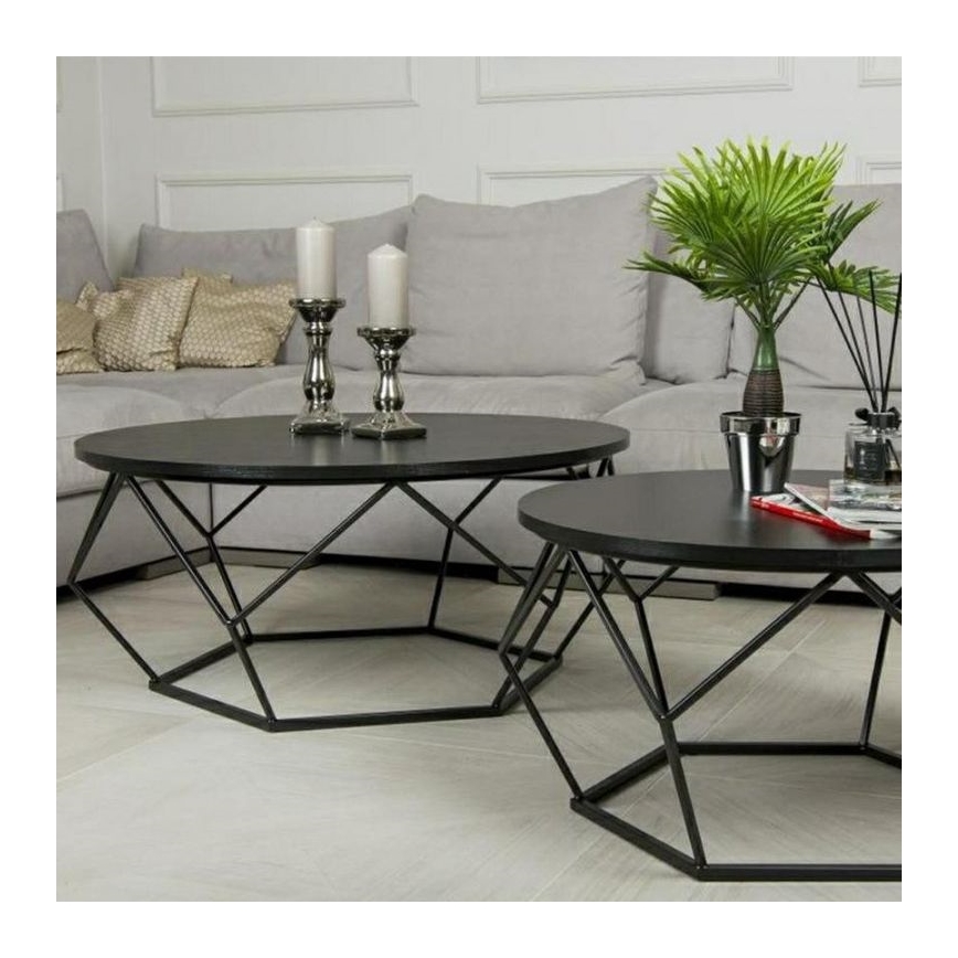 Sofabord DIAMOND 41,5x90 cm sort