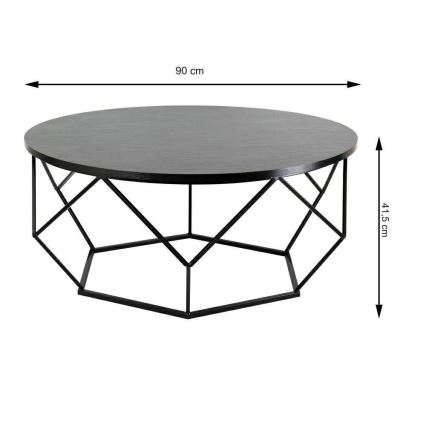 Sofabord DIAMOND 41,5x90 cm sort