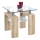Sofabord DIANA 55x60 cm eg sonoma/transparent