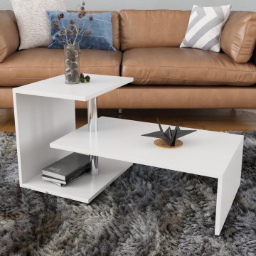 Sofabord DILEK 46x100 cm hvid