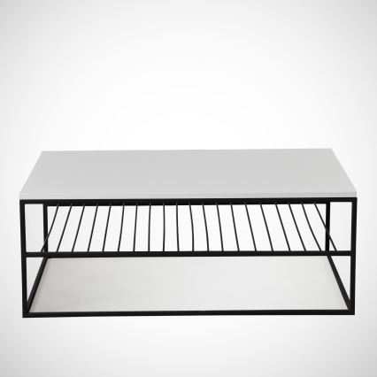 Sofabord ETNA 43x95 cm hvid/sort